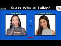 Guess Who is Taller | Can You Correctly Guess Which Singer is Taller? | 25 Fun Quiz Questions