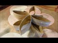 Flowers using toilet paper rolls (DIY)