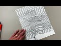 3rd & 4th Grade Art Lesson: 3D Line Hand