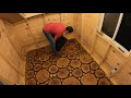 ✅ How To Make Wood Cookie Flooring - Rustic - Natural - Tree Slice End Grain Floor  - Oak Hardwood