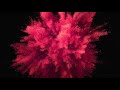 Colorful Powder Explosions! 12 Hours 4K Screensaver with Relaxing Music for Meditation.