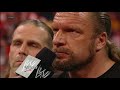 Undertaker, Triple H and Shawn Michaels face-off prior to WrestleMania: Raw, March 19, 2012