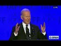 Joe Biden jokes doctors had to 'check he had a brain' after his aneurysm