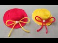 DIY Hat Making Using Bottle cap | How to Make Mini Cap | Woolen Hat