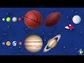 Sport Planets COMPILATION | Planet SIZES comparison for BABY | Funny Planet for kids | 8 planets
