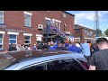 Oldham fans protest outside the ground vs Hartlepool.