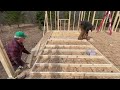 Simple Mortgage Free Cabin Build Pt 3: Wall Framing And T1-11 Installation