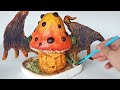 How to Make Mushroom Fairy House with a Dragon Twist with Baking Soda Clay