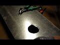 How to Cut a Round Hole in Sheet Metal with Tin Snips or avaiation Snips Part 2 -The Sheet Metal Kid