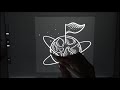 ASMR - Inaudible whispers & iPad Writing Sounds - Space doodles in Procreate (Pt 2)