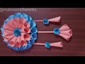 Very Beautiful Wall Decor Ideas | Home Decor Ideas | Paper Flower Wall Hanging Ideas