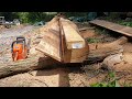 Husqvarna 455 rancher with 20 inch blade, ripping timber, with the timber tuff jig.