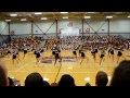 Central Cheerleaders dance at Meet the Wildcats pep rally 2015-2016