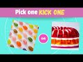 🍦Pick and kick your favourite🍰🍟|| food challenge||