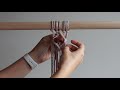 DIY Macrame Tutorial: June Series - Working with Colour! Ep. 1 - Diamond Pattern with Tassel!