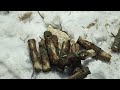 huge snowfall in biggest dugout , warm inside and cold winter outside , bushcraft