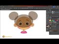 CARTOON FACE - From Sketch to Color- Adobe Illustrator Vector Tutorial