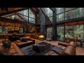 Calm Spring Morning in Forest Living Room & Warm Jazz Music🌤️Relaxing Jazz Piano Music for Studying