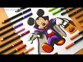 Drawing Vampire Mickey (Disney) Time-lapse | JMZ Illustrations