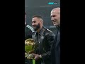 Zinedine Zidane and Luka Modric present Karim Benzema with his Ballon d'Or🏆