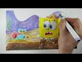 Drawing Spongebob from the movie : Sponge on the Run