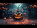Autumn Village Halloween Ambience 🎃 Thunder sound + Night Nature Sound, 2023 Halloween Music