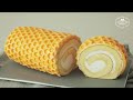 Honey Roll Cake Recipe | Swiss Roll Cake