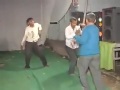 Man dances enthusiastically at Indian wedding