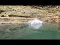 Having a splash about in a Rock Pool in Flamborough.