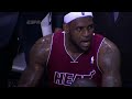 LeBron James is frustrated and screams at Mario Chalmers (almost fight) - 12.18.2013