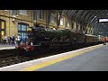 Copper Cap on the LNER! - 7029 Clun Castle departing Kings Cross Station with 47773!