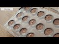 Chocolate Hazelnut Bonbons Recipe | MicrowaveTempering | ジャンドゥーヤのボンボンショコラと電子レンジテンパリング