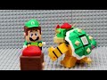 Lego Mario Bros enter the Nintendo Switch in Bowser's parkour to save Princess Peach! Mario Story