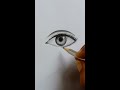 Realistic eye Drawing || How to draw eye sketch #shorts