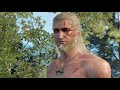 Witcher 3, but Geralt is a nudist and doesn't want to wear any clothes to a wedding.