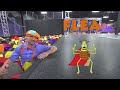 Blippi Plays at the Trampoline Park and Visits The Aquarium! | Educational Animal Videos for Kids