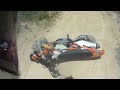 Supermoto Stupid KTM 450exc crash & Honda CRF450R part 1