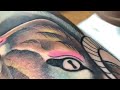 Tattoo Painting | Yellow or Pink? Real Time Tattoo