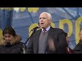John McCain addresses Ukrainian protesters in Kiev