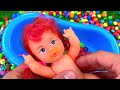 Bathtub Full of Candy with Nursery Rhymes Johny Johny Yes Papa Kids Song
