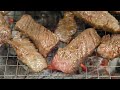 끝내주는 양념 소갈비로 대박난?! 오픈 1달 만에 월매출 1억!! 서울역 숯불고기집 Charcoal marinated beef ribs BBQ / Korean street food