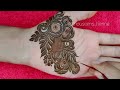 Very beautiful Bold Dubai Style Henna Design Tutorial for hands