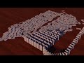Domino Effect - 160,000 Domino Simulation - Chain Reaction