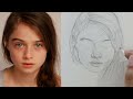 Loomis Method Portrait Drawing: A Step-by-Step Drawing Tutorial - One pencil drawing