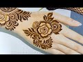 Very Beautiful Floral Henna Design | Latest Dubai style Henna Designs tutorial | #thouseenshenna