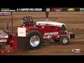 Pro Pulling League 2023: 95 Limited Pro Stock Tractors pulling in Evansville IN