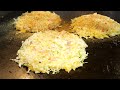 Okonomiyaki! Fried noodles! A Japanese restaurant with amazing teppanyaki skill