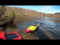 Rc BOAT LAUNCH MY NEW RC RACING BOAT SHARK & RC 4X4 SILVERADO (SCX 10).