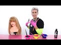 Pro Hairdresser Tries to Follow A Sharpie Hair Coloring Tutorial