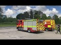 Plympton fire station car wash charity with a turn out and light demos